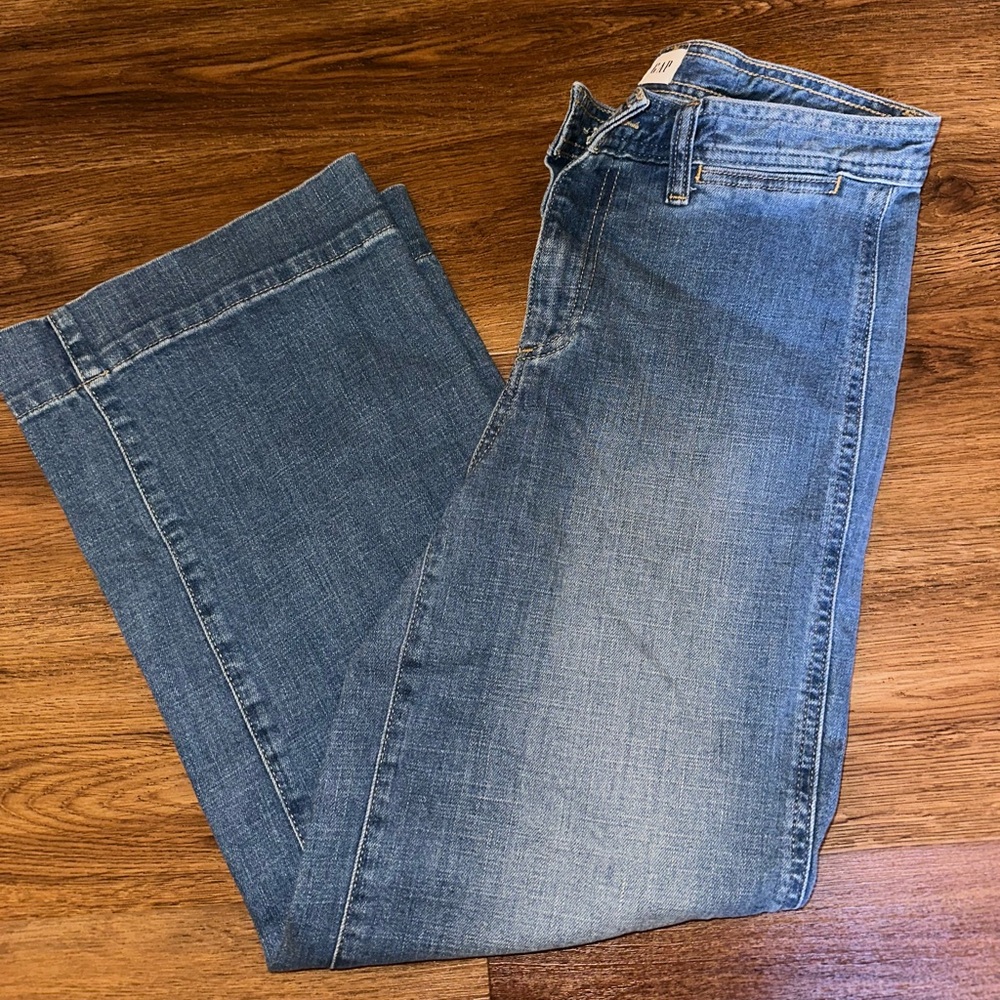 GAP High Rise Wide Leg Crop Jeans Size 2/26